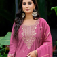 Gorgeous Pink Color Salwar Suits Embroidery Work With Dupatta Set Near me