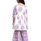 Pretty Purple Colored Soft Cotton Kurta Sharara Suits in Chandler