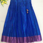Attractive Pink And Blue Color Zari Work With Silk Langa set In Yuma