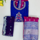 Blue And Pink Color Georgette With Embroidery And Mirror Work In USA