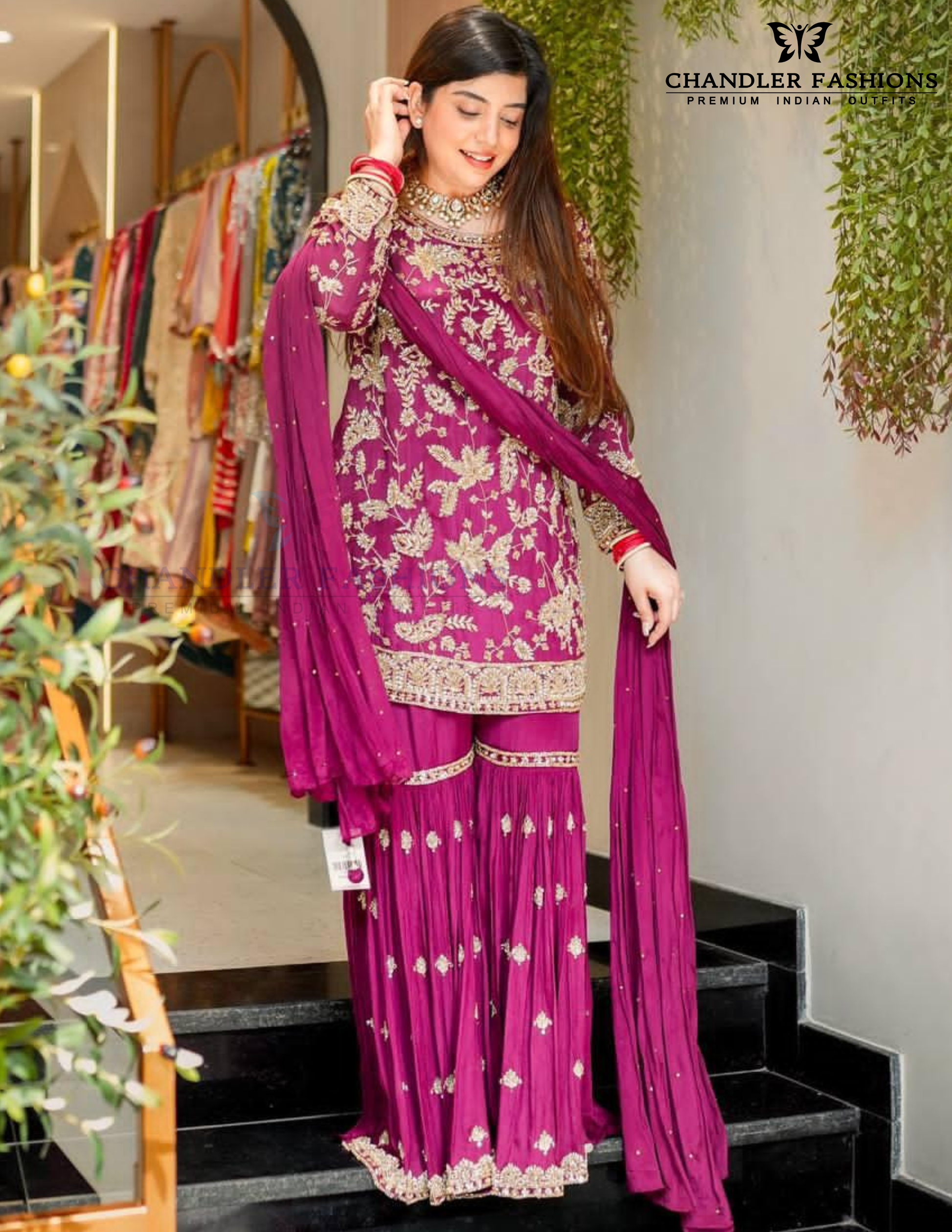 Attractive Heavy Faux Georgette Party Wear Palazzo In USA