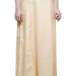 Elegant Sandal Color Women's Pure Cotton Embroidery Petticoat