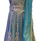 Attractive Teal Green Art Silk Embroidery And Sequins Work Lehenga For Women