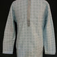 Attractive Sky Blue Colored Brocade With Lining Cloth Kurta Pajama Sets For Men
