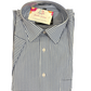 Elegant White And Blue Shirt With Short Sleeves