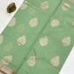 Olive Green Color Silk Cotton Saree With Zari Work In USA