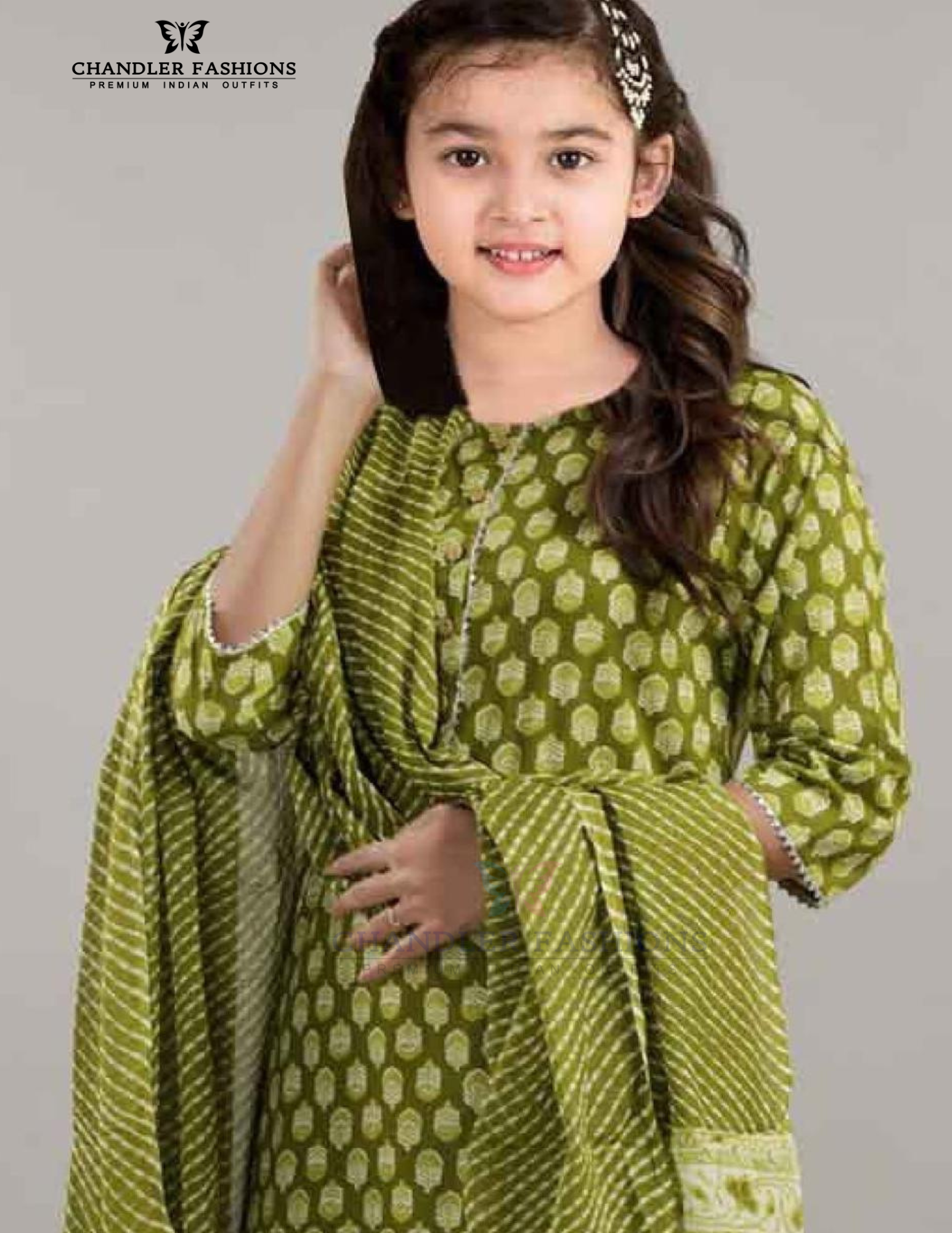 Green Color Cotton With Digital Print Kurti Suits For Near Me