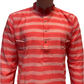 Elegant Red Color Cotton Kurta With Pajama For Men