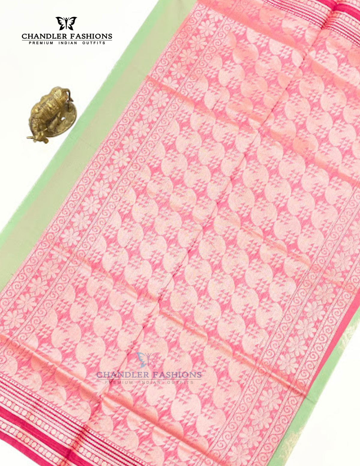 Silk Cotton Saree With Zari Work In Chandler