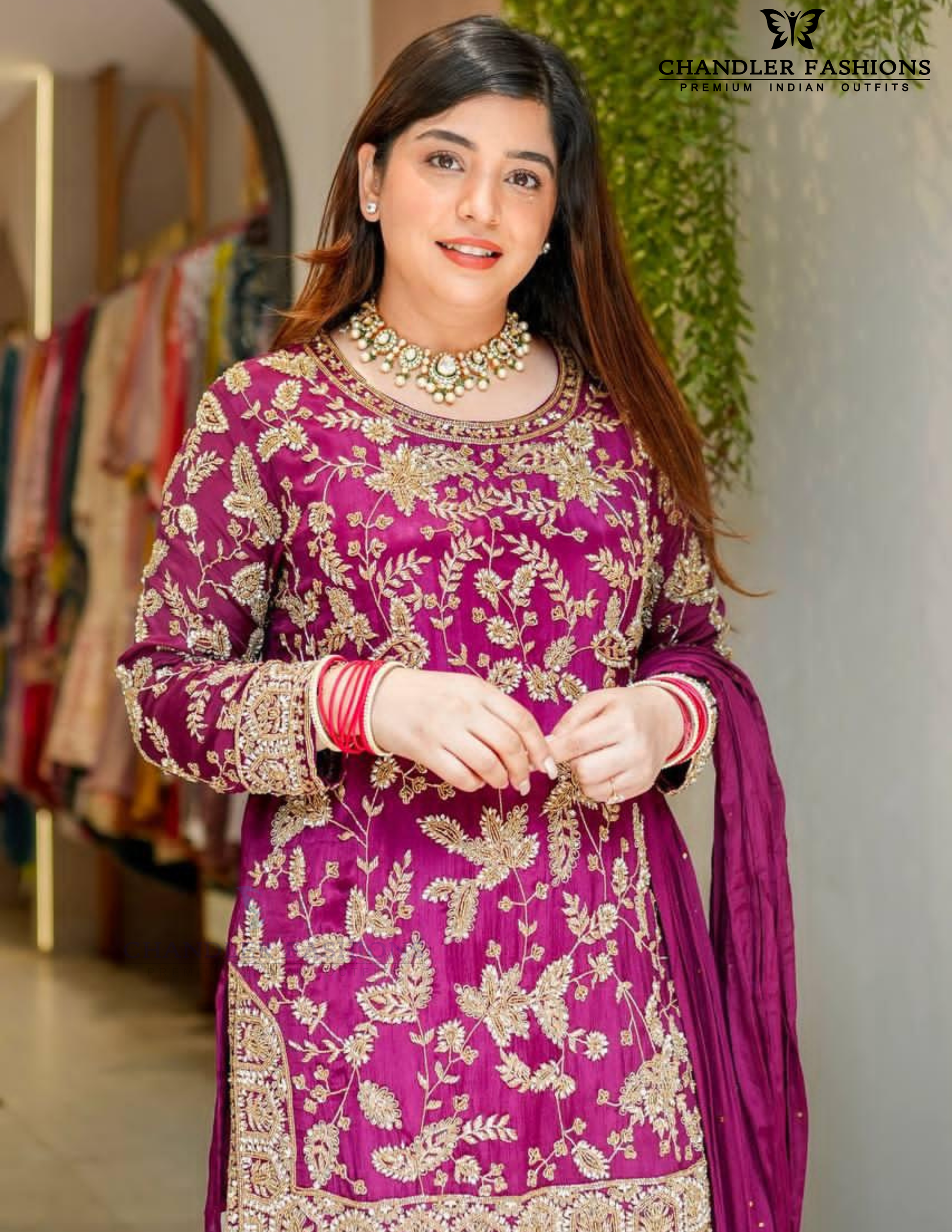 Heavy Faux Georgette Party Wear Palazzo In Yuma