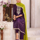 Charming Purple Color Chanderi Silk Salwar Suits With Embroidery Work For Women