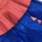 Pink And Blue Color Zari Work With Silk Langa set In Chandler