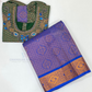 Beautiful Green And Blue Color Stone Work With Silk Langa set For Girls Near Me
