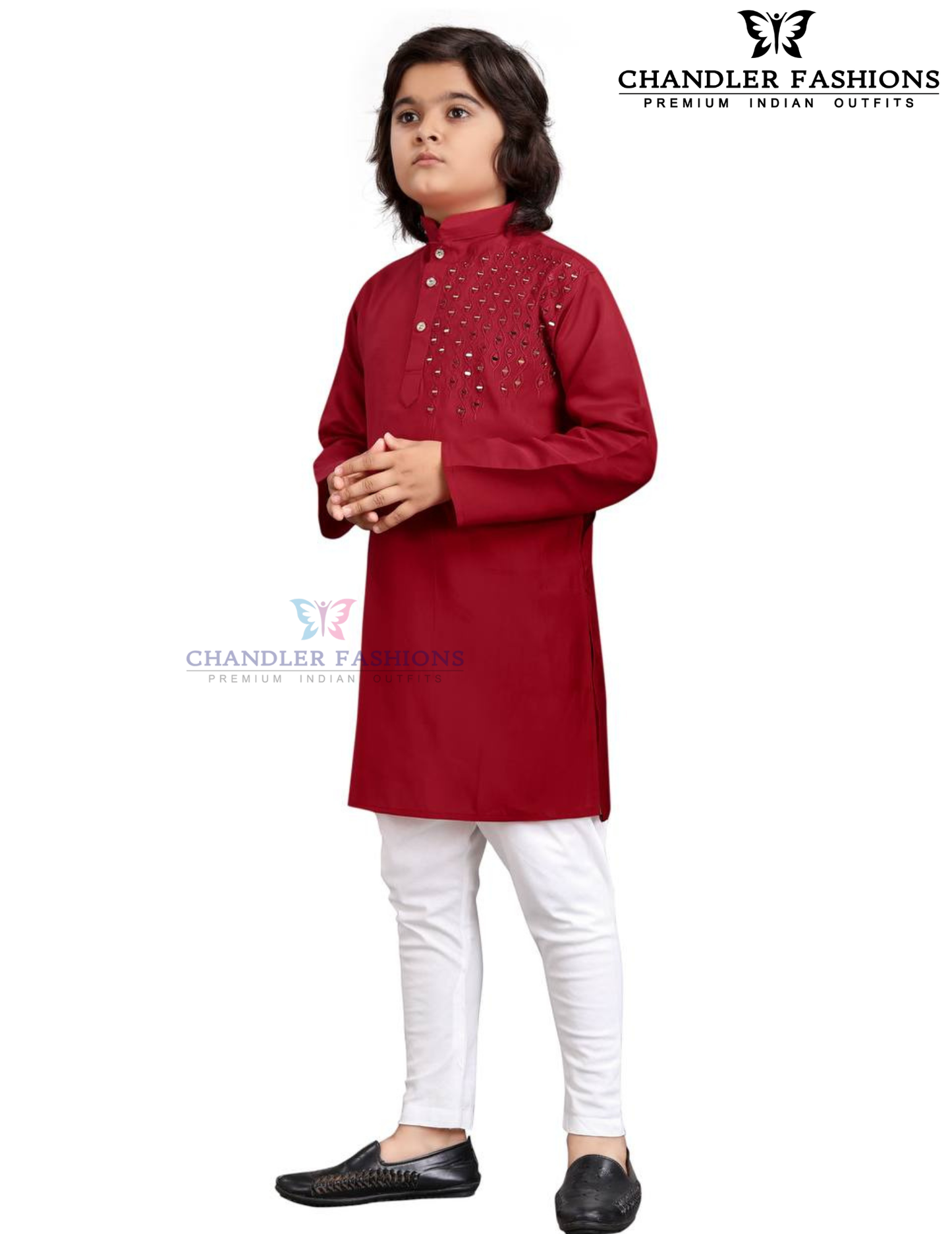 Red Color Kurta Set For Boys Near Me