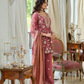 Moss Silk With Embroidery Work Palazzo Suits In Gilbert