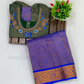 Beautiful Green And Blue Color Stone Work With Silk Langa set In USA