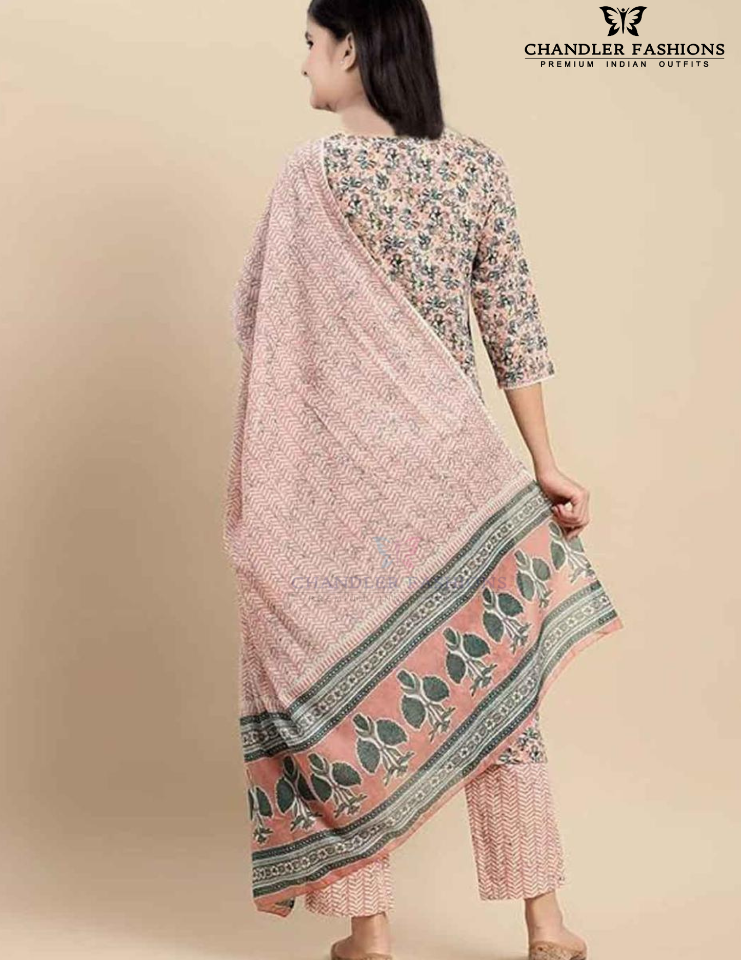 Beautiful Peach Color Cotton  Kurti Suits For Girls In USA