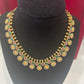 Majestic Ruby & Emerald Grace Gold Plated Necklace with Earrings For Women