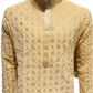 Elegant Beige Color Georgette Kurta With Pajama For Men