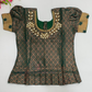 Green And Yellow Color Silk Langa Set With Stone Work In Chandler