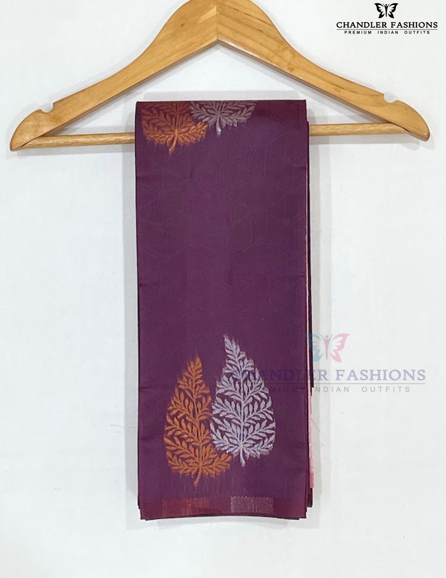 Wine Color Art Silk Saree With Gold And Silver Zari Work For Women