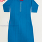 Elegant Sky Blue Color Rayon Kurti With Stone Work For Girls