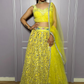 Spectacular Yellow Color Georgette Zari Work Lehenga With Dupatta