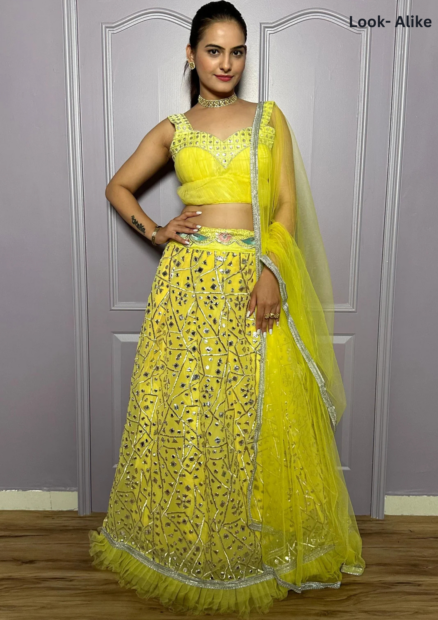 Spectacular Yellow Color Georgette Zari Work Lehenga With Dupatta