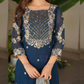 Attractive Blue Color Georgette With Embroidered Sequins Work Sharara Suits In Tempe