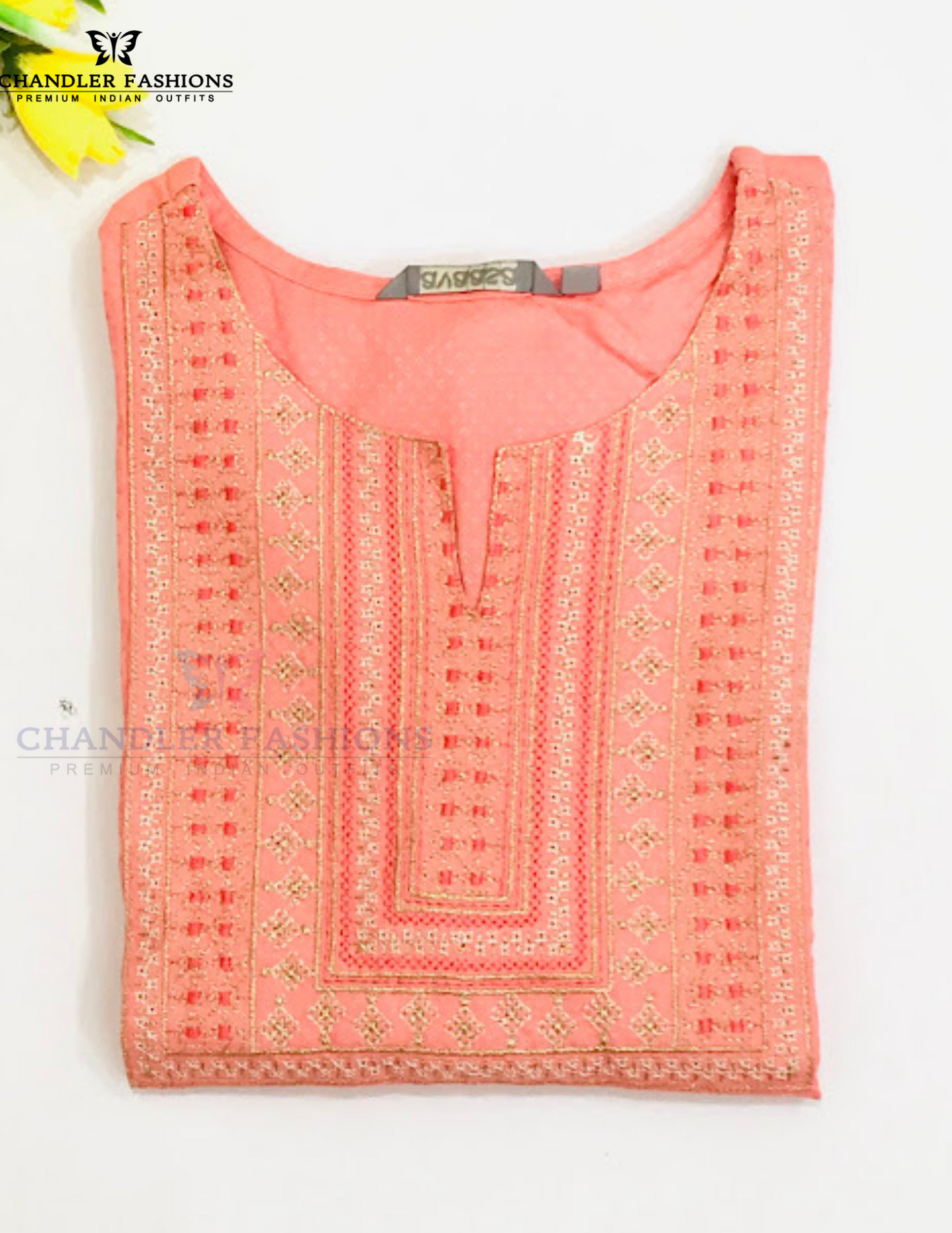 Peach Color Cotton Kurti For Women Near Me 
