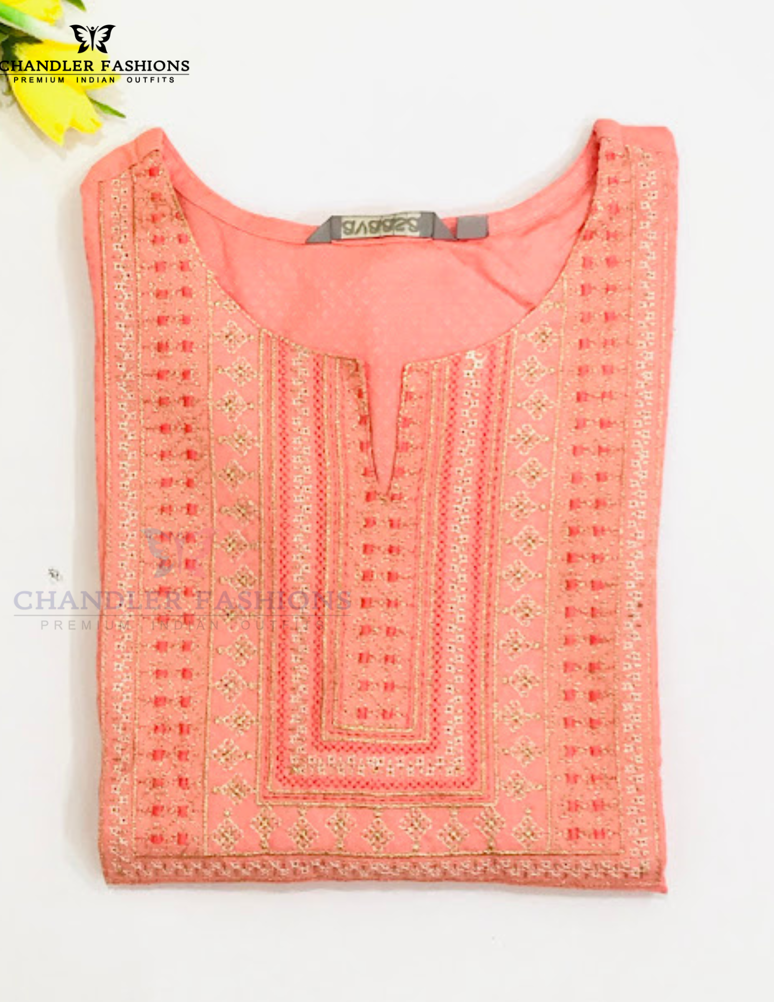 Peach Color Cotton Kurti For Women Near Me 
