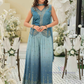Pleasing Teal Blue Color Pure Viscose Palazzo Suits With Embroidery Work Near Me