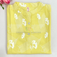 Yellow Color Cotton With Printed Work Kurti Near Me
