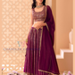 Amazing Wine Color Georgette With Sequins Zari And Embroidery Work Lehenga Choli Near Me