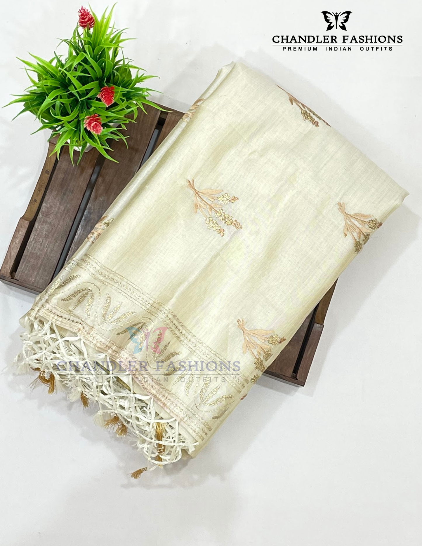 Beautiful Sandal Color Silk Cotton Saree Near Me