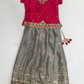Attractive Pink Color Georgette With Embroidery And Sequins Work Girls Choli Set