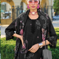 Black Color Pure Cotton With Digital Print Work Salwar Suits In mesa