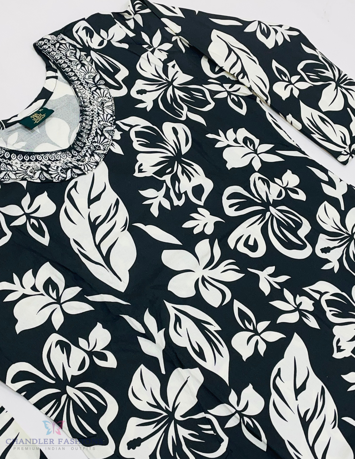 Black Color Rayon Co-ord Set In Yuma