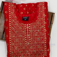 Attractive Red Color Embroidery With Sequins Work Rayon Kurti For Women