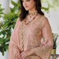 Peach Color Soft Organza Embroidery Work Salwar Suits Near Me