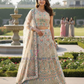 Gorgeous Cream Color Net With Embroidery And Sequins Work Lehenga Choli For Women