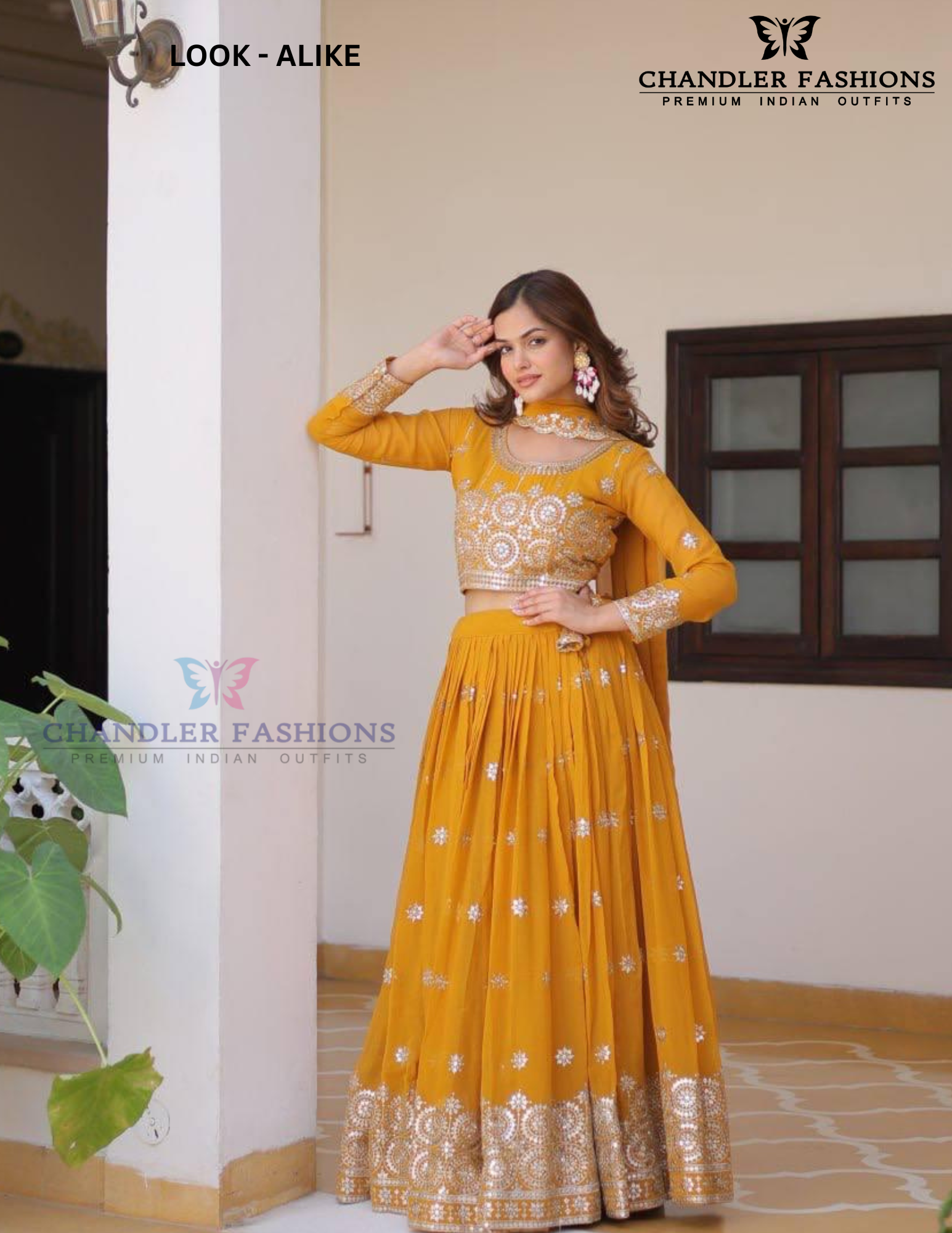 Ravishing Yellow Color Georgette Embroidery Lehenga Choli In USA