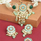 Green Pearl Beaded Kundan Set With Rings Near Me