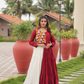 Maroon Color Kamthi Work And Mirror Chaniya Choli Sets In Mesa