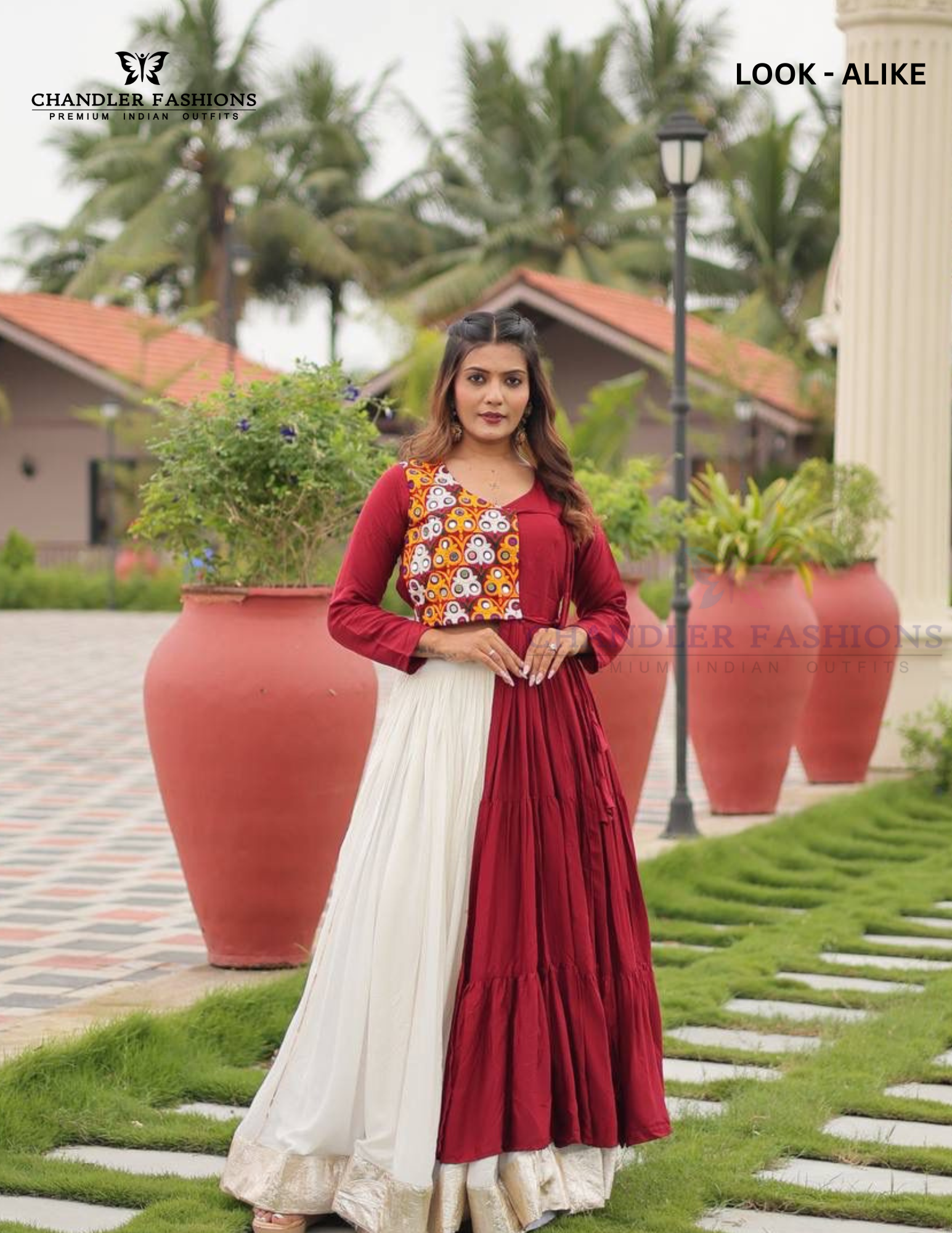 Maroon Color Kamthi Work And Mirror Chaniya Choli Sets In Mesa