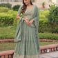 Attractive Pista Green Color Faux Georgette With Embroidery And Sequins Work Lehenga Choli With Dupatta Near Me