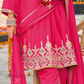  Pink Color Heavy Chinon With Embroidery Work Kurti Suits In Tempe