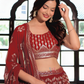 Maroon Color Georgette Sequins Embroidery Work Lehenga Choli In Chandler