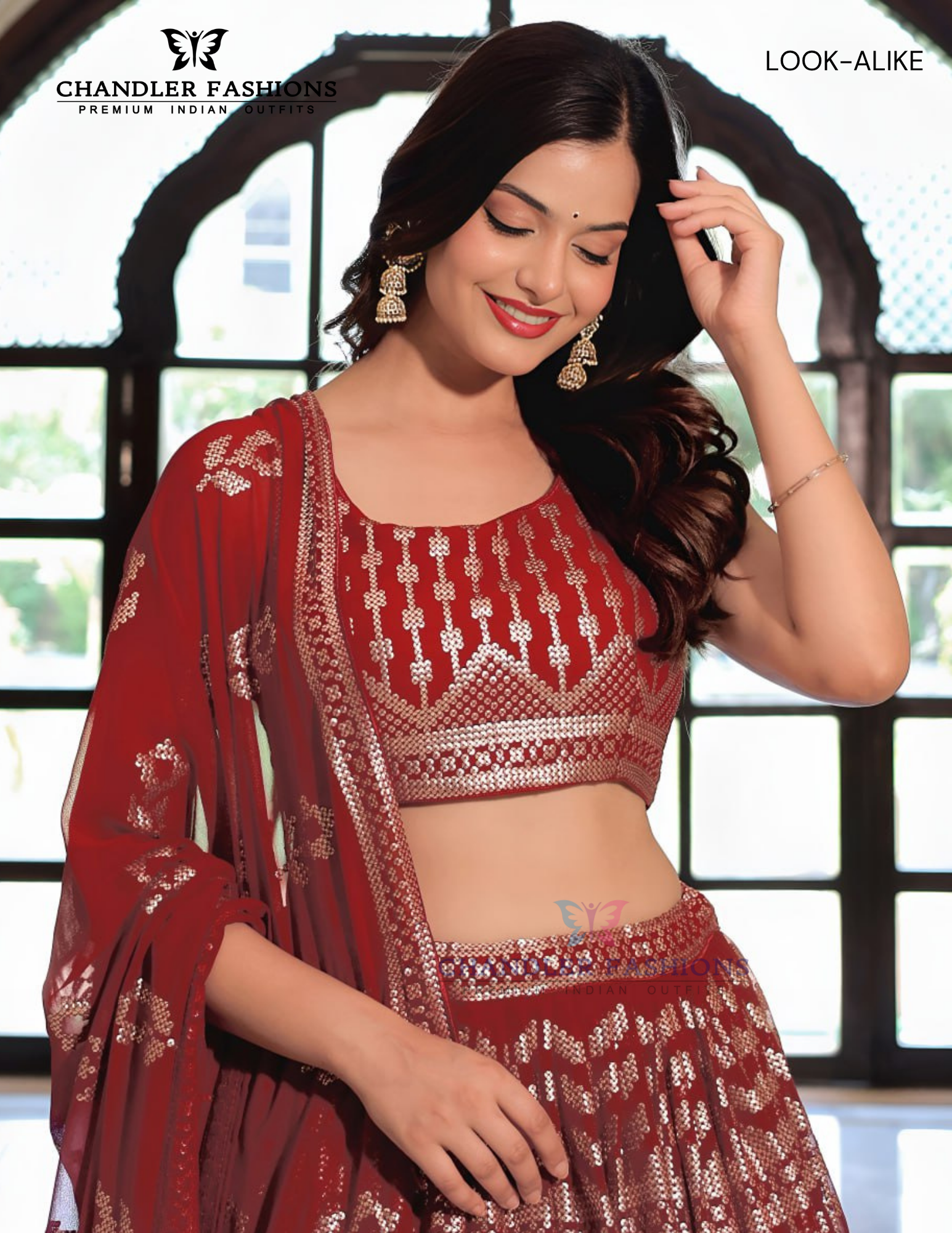 Maroon Color Georgette Sequins Embroidery Work Lehenga Choli In Chandler