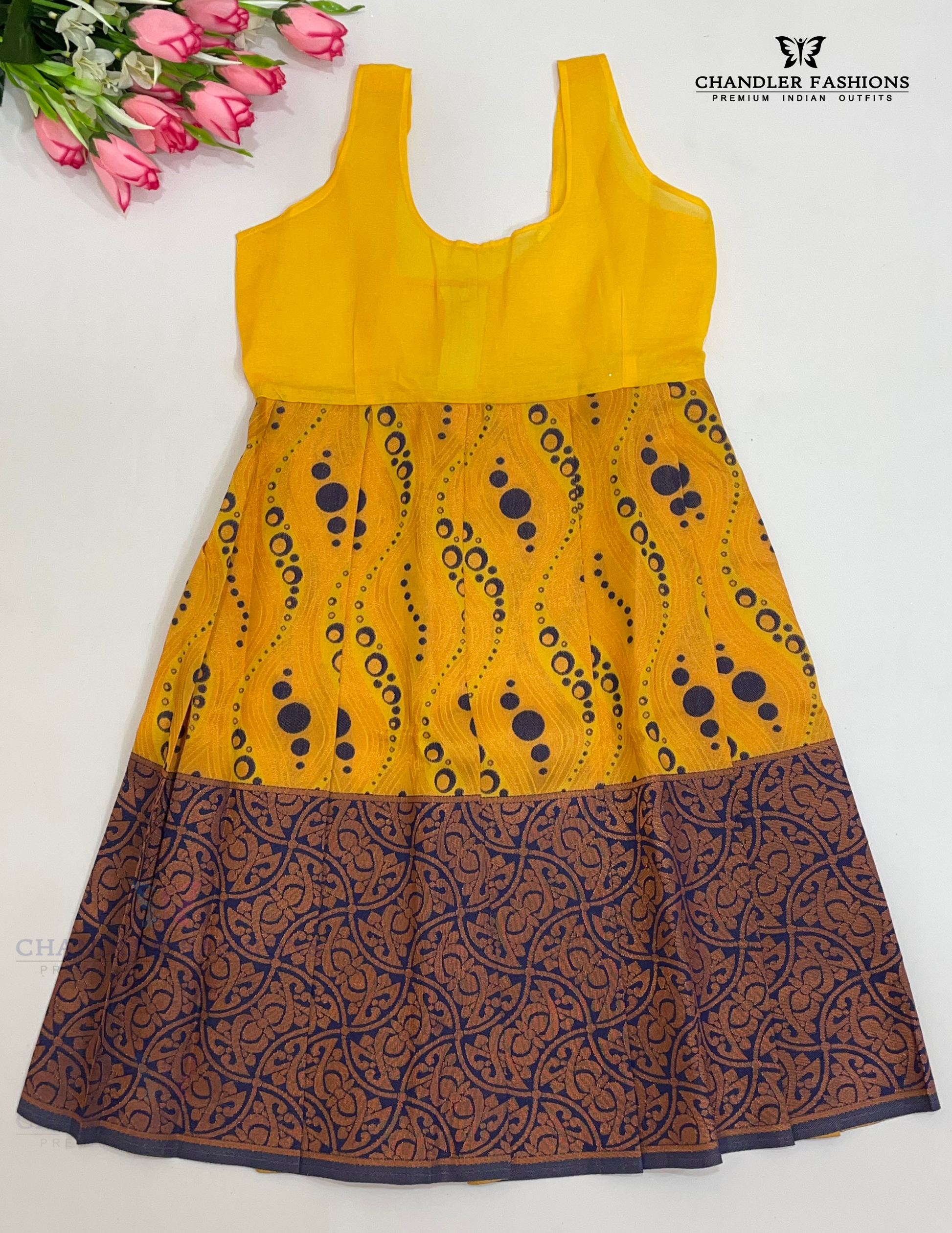 Charming Blue Color Silk Langa Set With Designer Zari Work In Phoenix